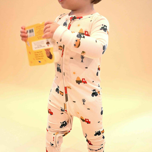 Harvest Zip Romper - Little Venture Co.