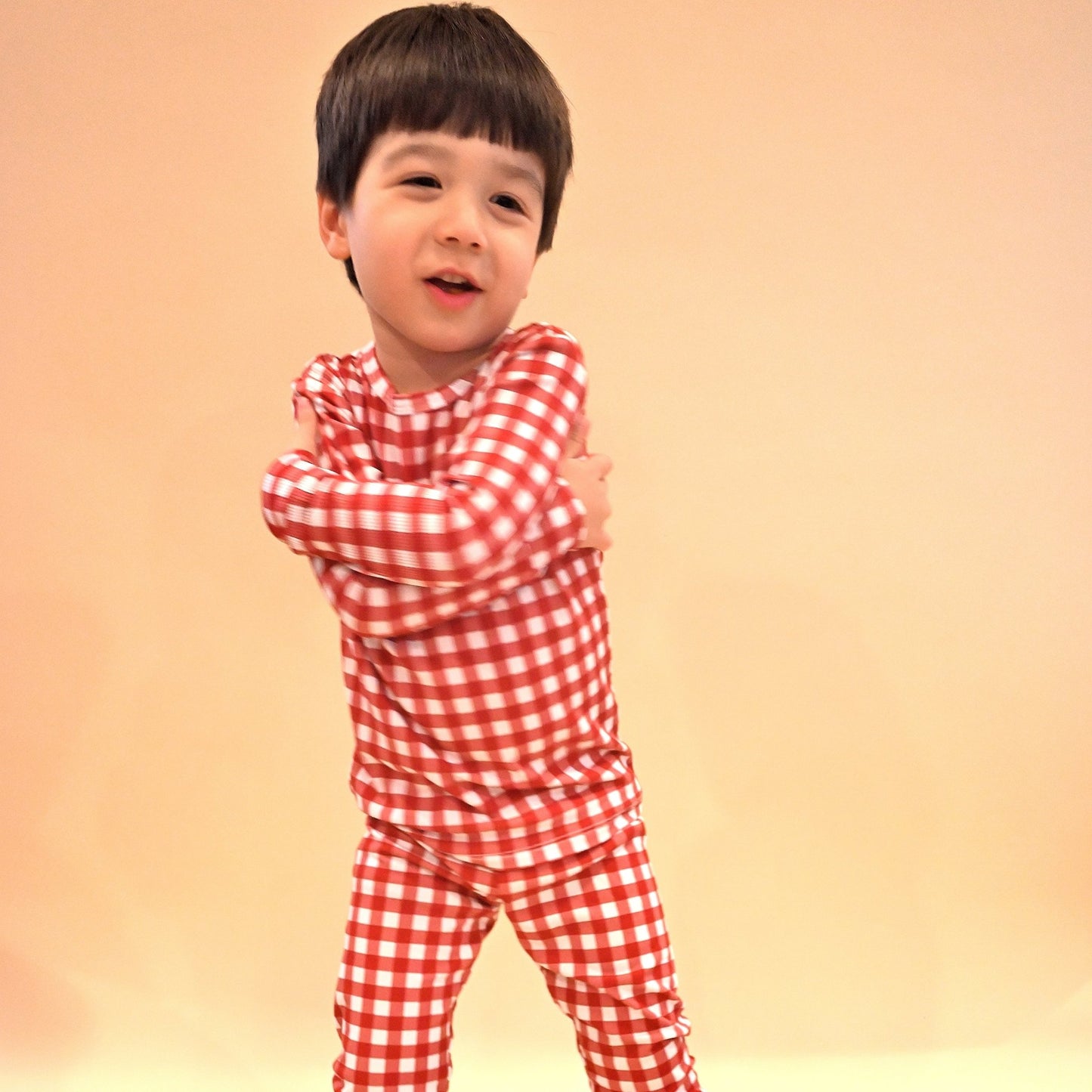 Red Gingham Two - Piece Pajamas - Little Venture Co.