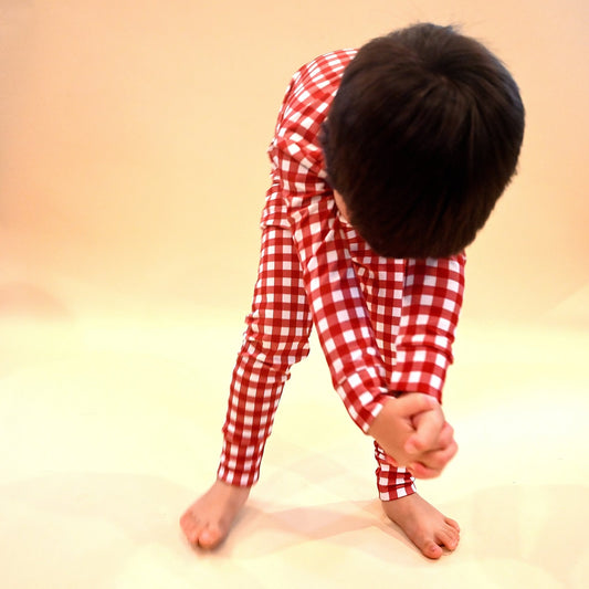Red Gingham Two - Piece Pajamas - Little Venture Co.