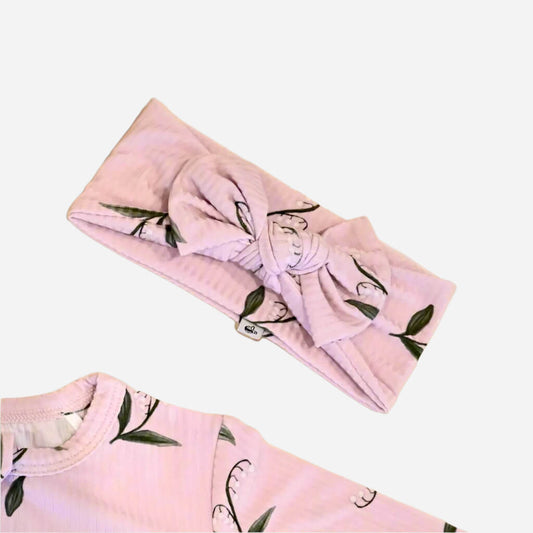 Ribbed Lilies Bow - Little Venture Co.