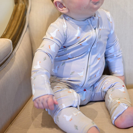 Silly Goose Zip Romper - Little Venture Co.