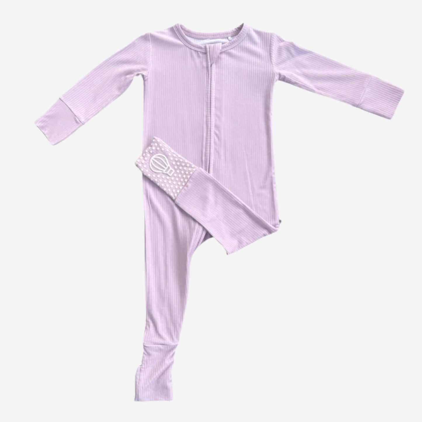 Solid Rose Ribbed Zip Romper - Little Venture Co.
