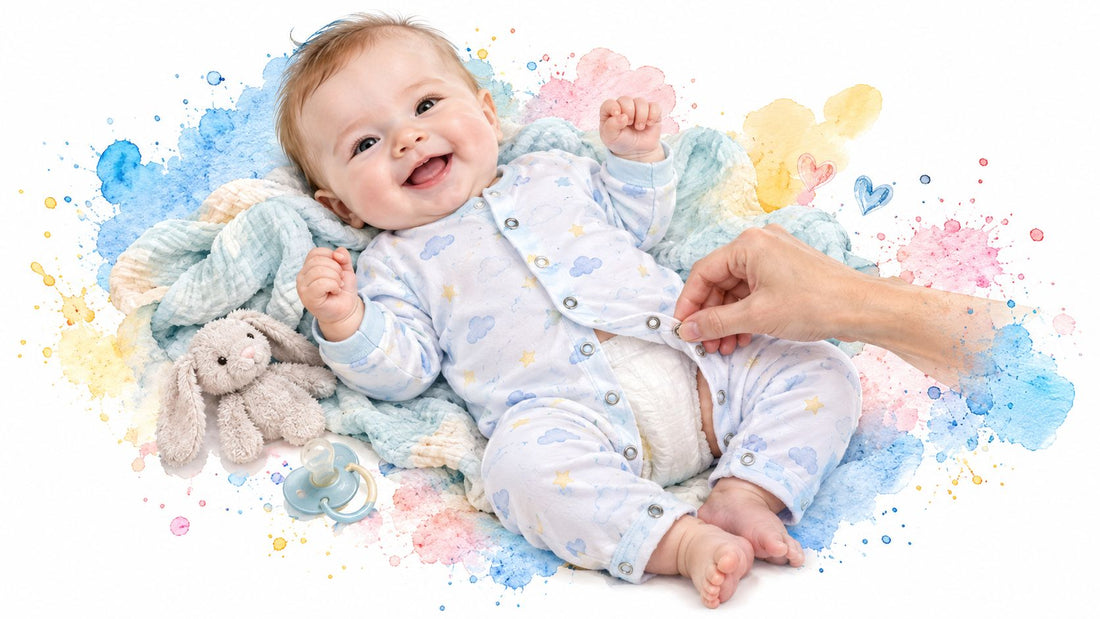 Pajamas with Snaps Made Simple for New Parents - Little Venture Co.