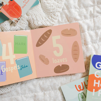 Counting Through The Bible Board Book - Little Venture Co.