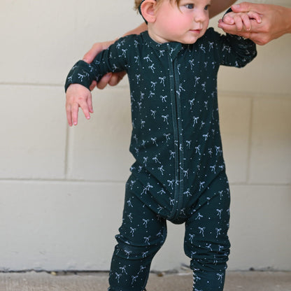Evergreen Zip Romper - Little Venture Co.