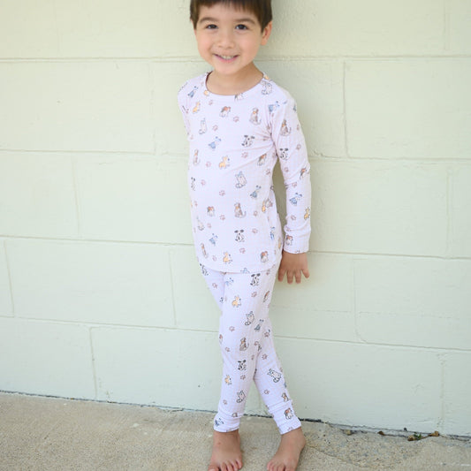 Puppy Two-Piece Pajamas - Little Venture Co.
