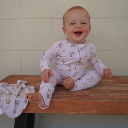 Puppy Zip Romper - Little Venture Co.