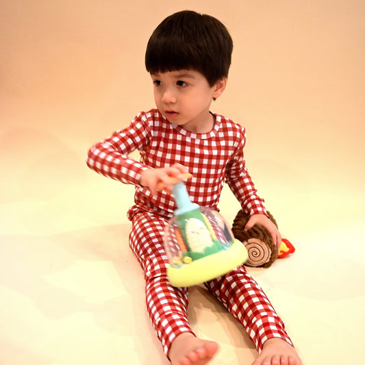 Red Gingham Two - Piece Pajamas - Little Venture Co.