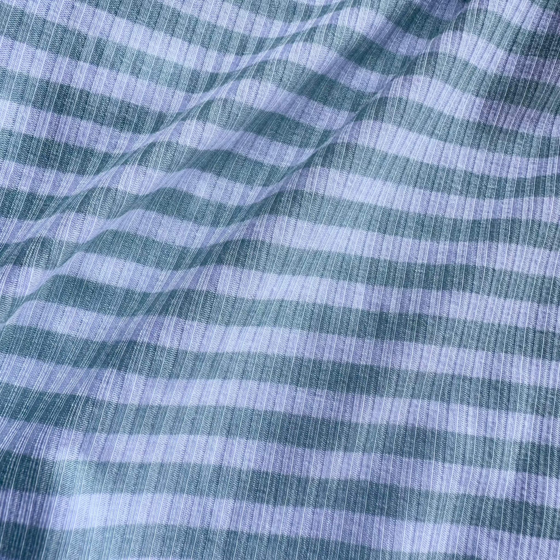 Sea Green Striped Ribbed Zip Romper - Little Venture Co.