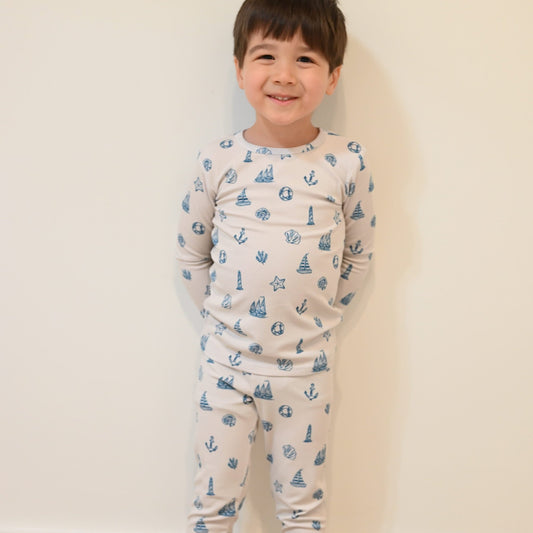 Seaside Two - Piece Pajamas - Little Venture Co.