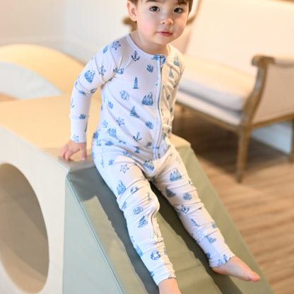 Seaside Zip Romper - Little Venture Co.