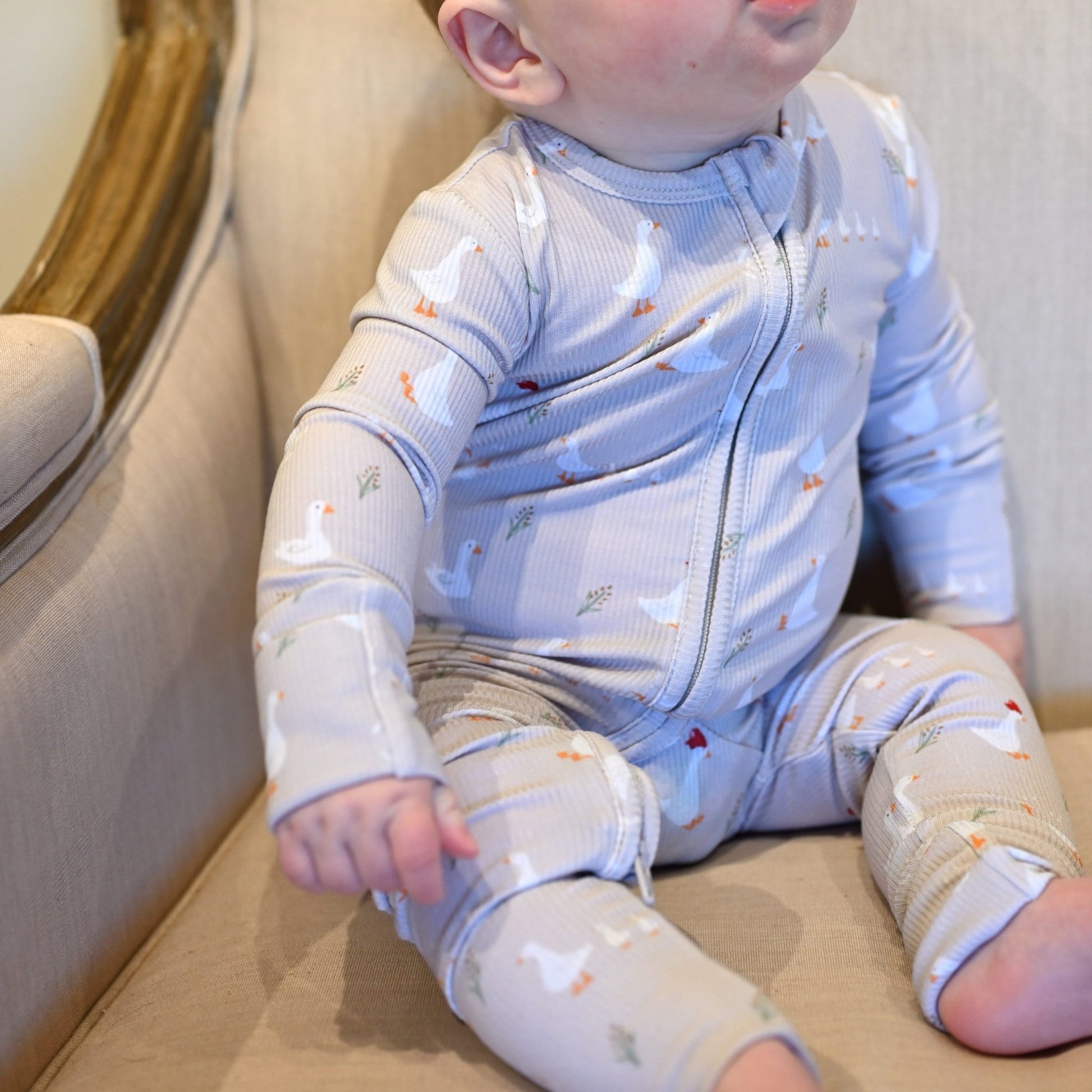 Silly Goose Zip Romper - Little Venture Co.