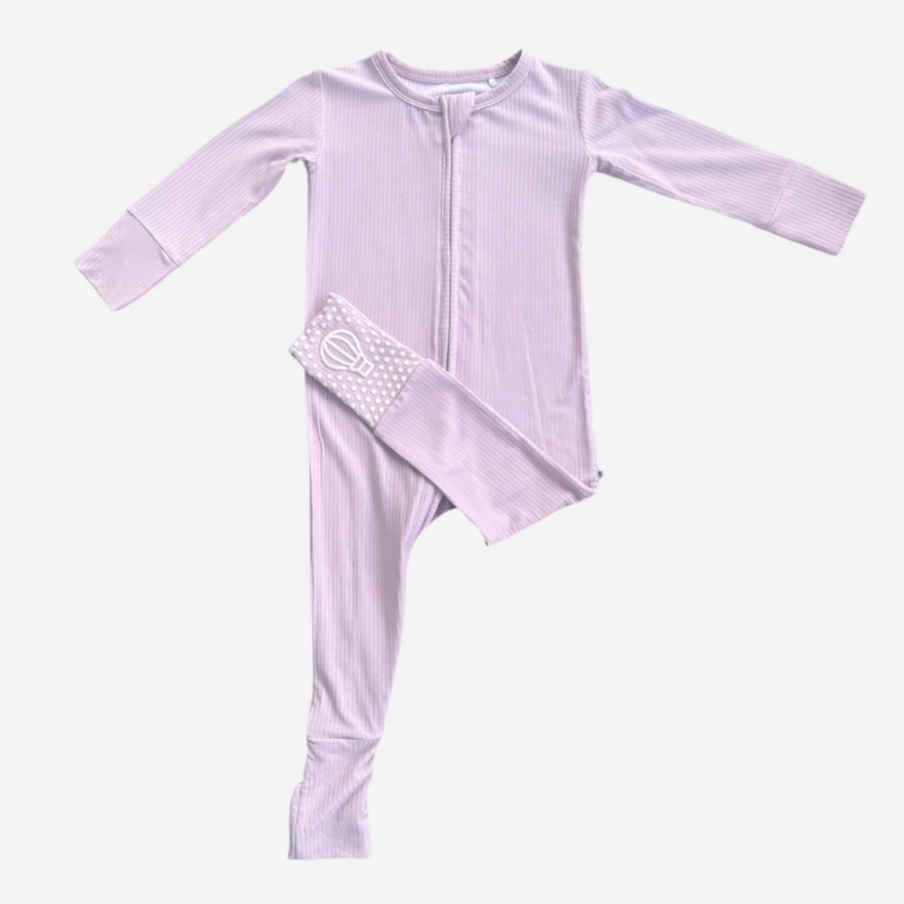 Solid Rose Ribbed Zip Romper - Little Venture Co.