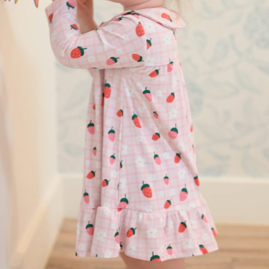 Strawberries Gown - Little Venture Co.