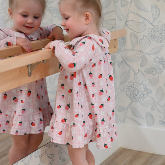 Strawberries Gown - Little Venture Co.