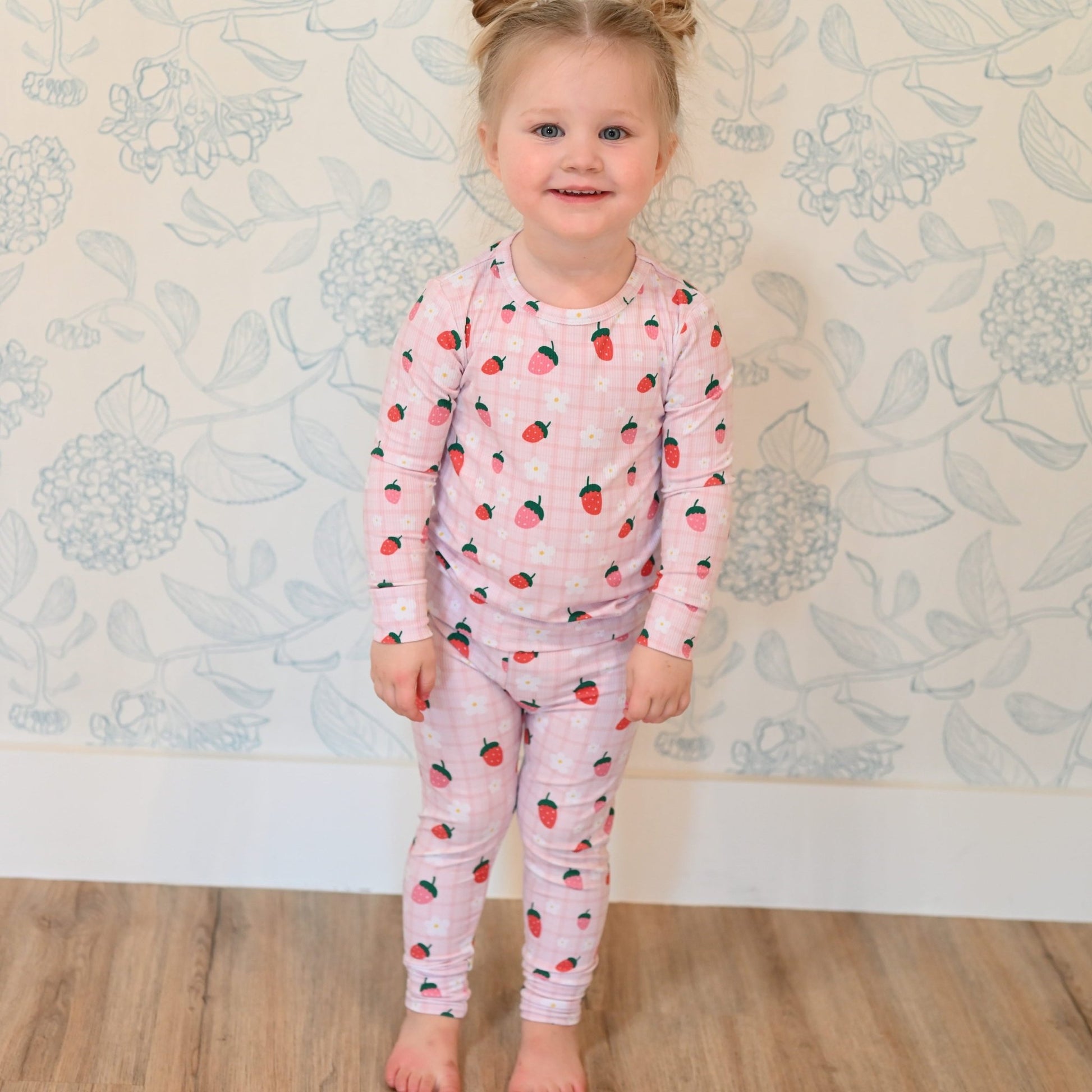 Strawberries Two - Piece Pajamas - Little Venture Co.