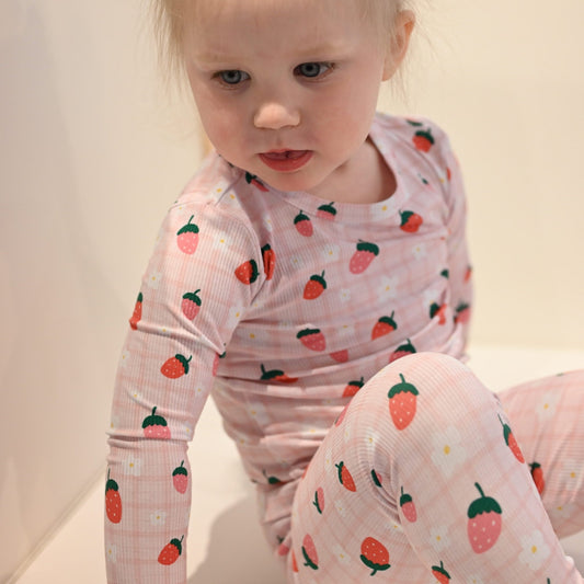 Strawberries Two - Piece Pajamas - Little Venture Co.