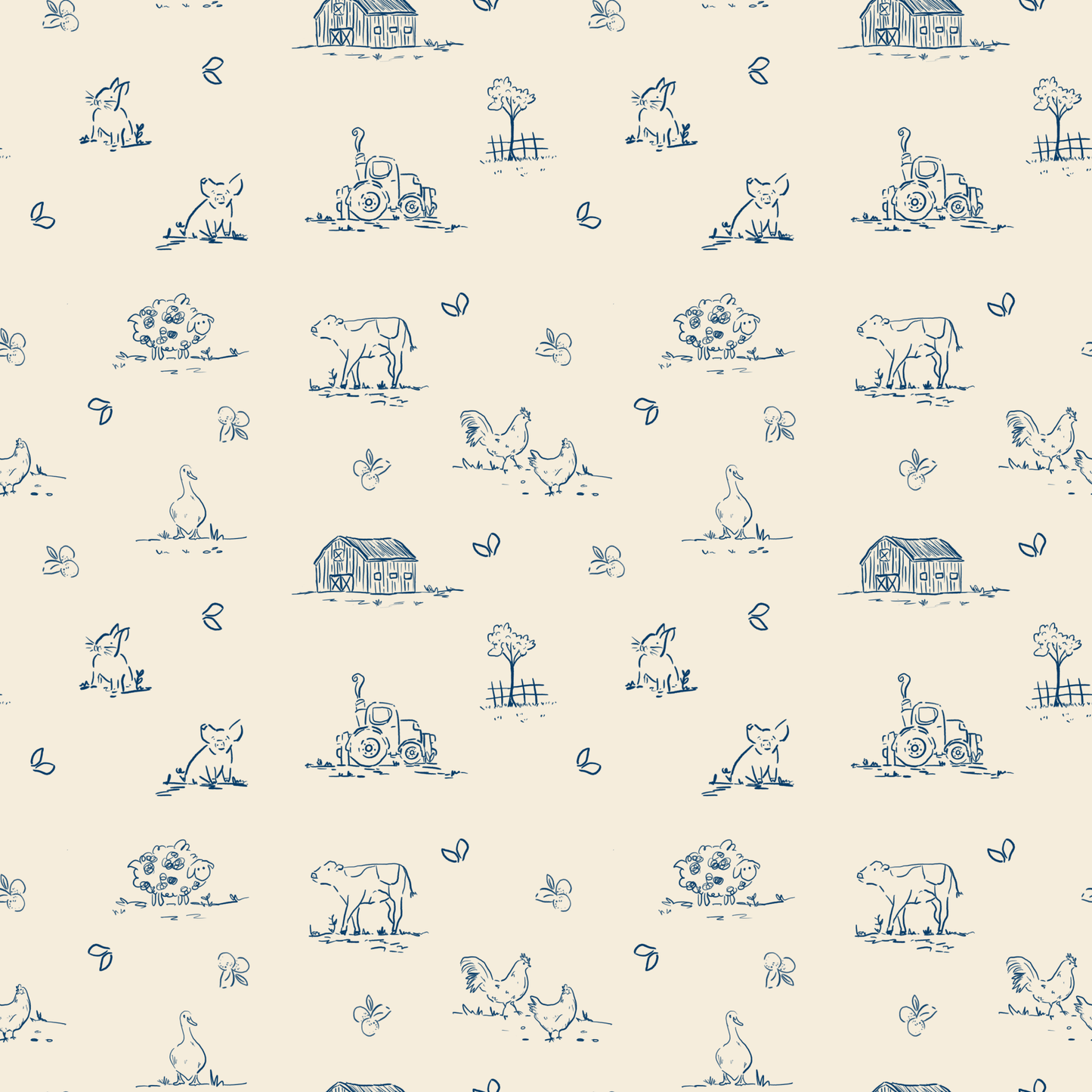 Vintage Farm Two - Piece Pajamas - Little Venture Co.